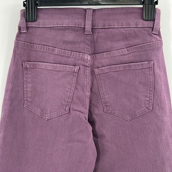 Universal Standard Women's Etta High Waist Ankle Straight Leg Jeans - Purple 00 - Picture 7 of 8